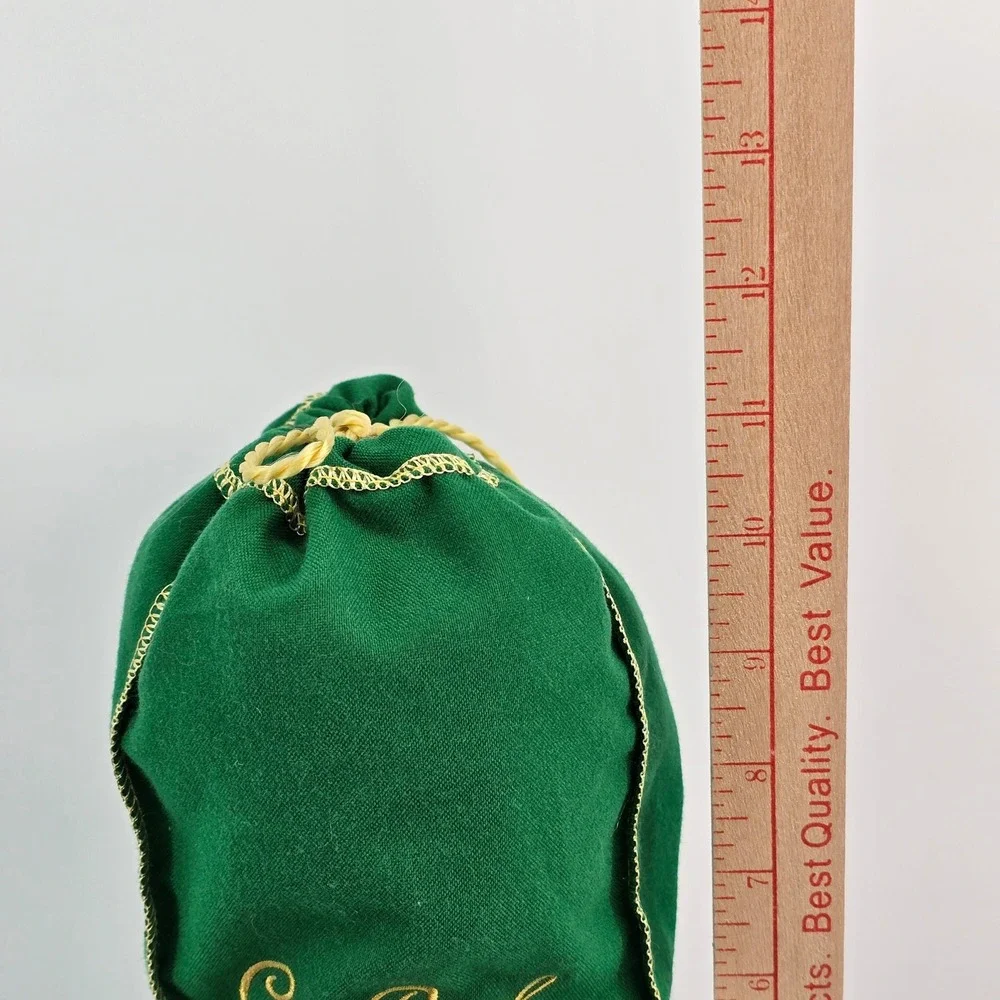 Crown Royal‎ Plush Gnome Christmas Holiday Decor Green Gold Accents Hand Made